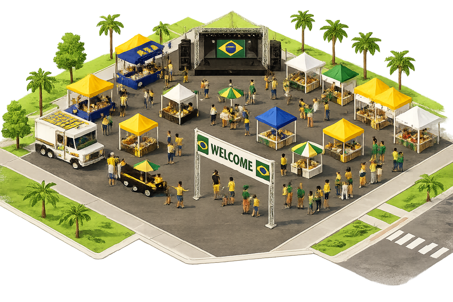 Brazilian Family Day event layout